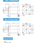 Technical diagram for Dual Linear Guide Rail Stage For X Y Z Axis With SFU1204 1605 1610 Ball Screws 400mm Travel Beefy Industrial CNC
