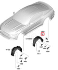 Heavy Duty 30 Piece Fender Liner Retainers And Splash Shield Fasteners Clip Kit For Ford And Dodge Trucks No Sweat Quick Swap Fixin Your Wheel Well Guards To Stay Locked Down Secure automotive diagram with fasteners and fenders.