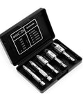 Cool 5 Pcs Screw Drill Bits Set For Easy Speedout Of Stripped Damaged Screws With Broken Stuck Removal Tool Kit Perfect Fix It Gear, black case open