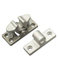 Double Roller Cabinet Latch Lock With Door Holder Release Clamp And Stop Latch in stainless steel for kitchen cabinets