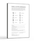 Side view of Premium 100 Percent Cotton Resume Paper 8.5 X 11 Inches 24 Lb Ivory Recycled Pack of 100 for job applications and portfolios.