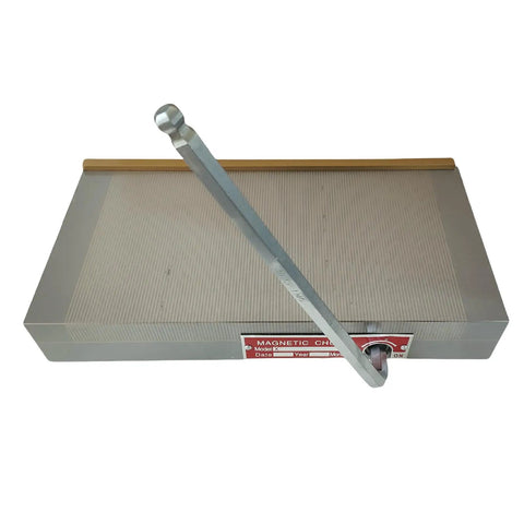 Permanent Magnetic Chuck For Milling And Grinding, 6 By 12 Inch Lathe Magnet With 100 To 120 N Per Cm2 Magnetic Force, showing side view