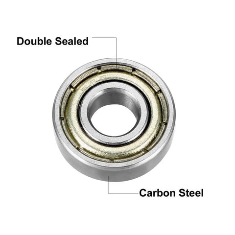 695ZZ Deep Groove Ball Bearing with Double Shield 5mm inner 13mm outer 4mm thick carbon steel for high speed and longevity