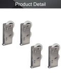 Slick Glide Double Wheel Sliding Door Track Rollers With 27Point5Mm Nylon Wheels and stainless steel shells, set of four for cabinets.