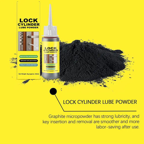 Graphite Lock Lubricant Powder 8g Two Pack For Lock Cylinders Keys Padlocks U Locks And Doors No Dust Smooth Operation
