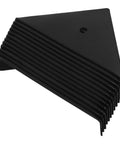Beefy 12 Pack Black Triangular Shelf Brackets Made From Cold Rolled Steel For Wood Shelves Heavy Duty Corner Supports