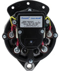 Rear view of Premium 12V Marine Alternator 90A With External Fan And Internal Regulator 1 Inch Mount 3 Ear Self Excited USA
