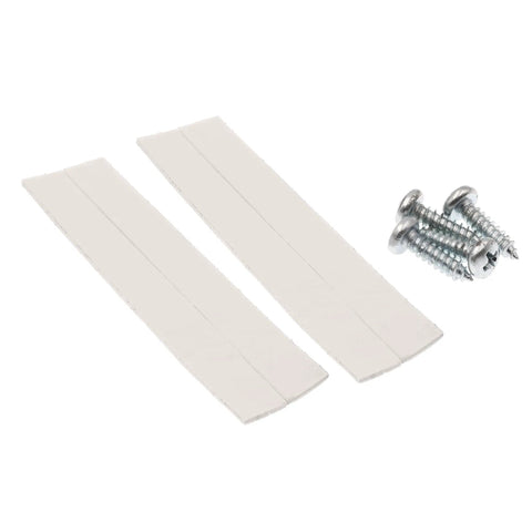 K 5167 36 Inch Steel Reinforced White Vinyl Push Bar For Hinged Swinging Screen Doors screws and double-sided tape