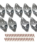 Beefed Up Heavy Duty Galvanized Garage Door Hinges, 9 Piece Replacement Kit For Residential And Light Commercial Doors, rust resistant