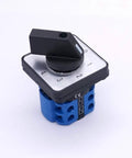 5 Position Changeover Selector Switch LW26-20-4/2 Latching Rotary Cam Controller with 8 Terminals, 550V 20A, close-up view