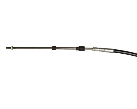 Xtreme Control Cable For SeaStar Solutions OEM Direct Replacement 7 Foot Length With Universal 10 To 32 Thread Ends Durable Marine Steering Cable 4 Inch Bend Radius For Tight Turns, threaded end view