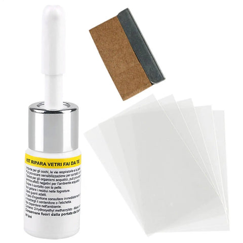 No Sweat Quick Fix Windshield Repair Kit With Nano Resin For Small Chips Bullseyes Stars And Cracks Easy To Use Windshield Repair Fluid Complete Kit