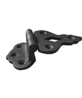Two Pack Black Wrought Iron Offset Cabinet Hinges Three Eighths Inch Hoosier Style Kitchen Cupboard Door Hardware