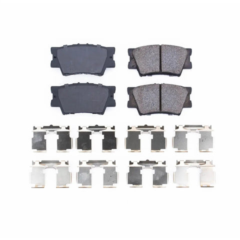 Rear Z17 Ceramic Brake Pads With Install Hardware For Lexus ES300h 2013-2018 ES350 2007-2018 Toyota Avalon 2008-2018 Camry 2007-2020