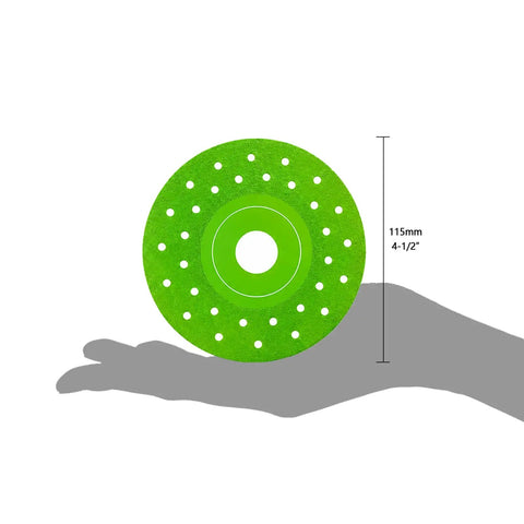 4-1/2 Inch Tile Cutter Diamond Saw Blade Ultra Thin Kerf 0.05 Inch For Dry And Wet Cutting Grinding And Chamfering Porcelain Ceramic Glass Marble On Any Angle Grinder Set Of 3 115mm green blade