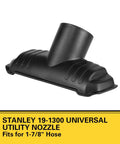 Universal Vacuum Nozzle Attachment For Wet And Dry Vacuums With A 1-7/8 Inch Hose Built Tough ABS Easy Snap-In Fit No Tools Required