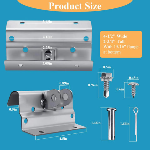 Garage Door Trolley Arm Attachment Orbital Bracket And Hardware Bag Kit For 5120 5140 9100 9600 Series Doors size details