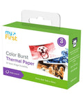 Color Burst Thermal Paper With Dual Color Effects Black Blue Black Red Black Orange For Insta 20 Camera Prints 57mm By 26mm 6 Meters Per Roll Three Rolls High Density Sharp Vivid Photos That Pop Every Time, 3-roll box