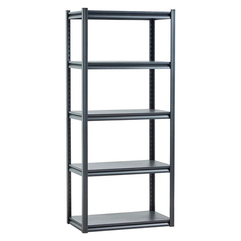 Heavy Duty Garage Storage Shelves 2000 Lb Weight Capacity 5 Tier Adjustable Utility Rack Shelf For Basement Warehouse And Workshop Rust Resistant Steel Frame In Black A Real Badass Workhorse
