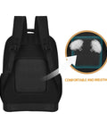Back view of Electrician Tool Backpack With Laptop Compartment Waterproof 600D Polyester showing straps and breathable padding detail