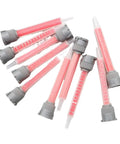 Cnc Eccentric Clamps 500 Pack Epoxy Adhesive Mixing Nozzles For Static Dual Cartridge Tubes Mixes Perfectly 10 To 1 Glue Ratios set of 11 grey and pink nozzles