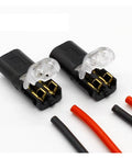 10 Pack 2 Way Spring Wire Connectors No Solder No Screws Quick Cable Clamp Terminal Blocks Easy Fit For 18 To 24 AWG Wire 300V 10A