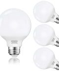 Four 8 Pack LED Globe Light Bulbs 6000K Daylight White G25 Vanity Bulbs With E26 Base, 5W Low Power, 60W Equivalent