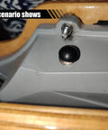 Six Pack Rubber Oil Filler Plugs For 8mm Holes In Hydraulic Reservoirs installed in a machine surface