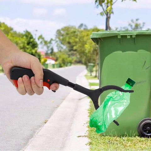 Heavy Duty Claw Trash Picker 12 Inch Grabber Reacher Tool With Ergonomic Grip For One Handed Operation Ideal For Litter Debris Trash Pests And Hard To Reach Spots In Yard Garage And Home Cleanup