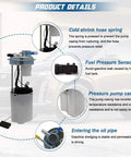 Top Notch Electric Fuel Pump Replacement For 2004 2005 2006 Chevy Silverado 1500 Crew Cab 4.8L 5.3L GMC Sierra 1500 features