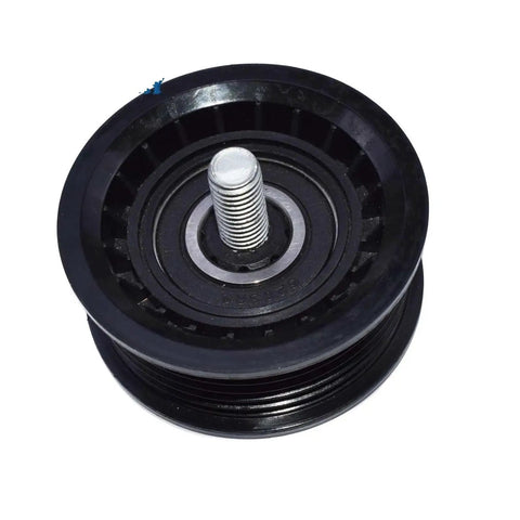 Rock Solid Hyundai V Ribbed Drive Belt Tensioner Idler Pulley Kit For Smooth Engine Runs Long Lasting Performance And Easy Install Direct Replacement black pulley with threaded bolt