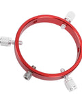 Six Hole 90mm Guiding Scope Ring In Aluminum With M6 And One Quarter Inch Screws Red Mount For 70 To 90mm Astrophotography Gear
