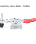 Toggle Clamp Fixture Tool for Welding, Machining and Electronics Assembly, 30kg holding capacity, iron plastic, 2.4x1.2in