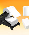 Thermal Label Holder For Rolls And Fan Fold Labels, Easy Stand For Desktop Label Printer, holds labels up to 4.3x7 inches