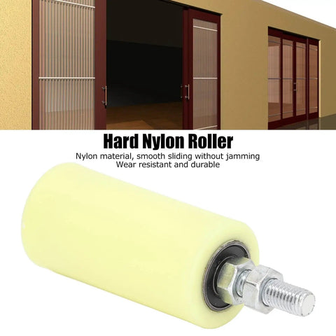 Slide Gate Guide Post Roller For Heavy Duty Sliding Doors Durable Nylon Wheel And Guider Support Assembly 100mm