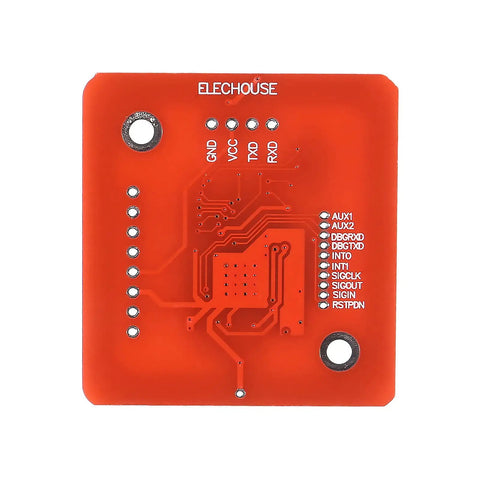 Red PN532 NFC RFID Module Kit With I2C SPI And HSU Dope NFC Reader for Raspberry Pi and DIY projects includes component details.
