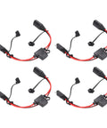 Hella Durable SAE Extension Cable For Charger One Foot 14AWG Cord With 20 Amp Rating features four tool-free plug and play connectors.