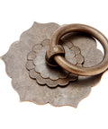 Antique Bronze Cabinet Door Handle Set 2 Pack Hexagon Zinc Alloy 62x60mm Vintage Knob Pull for Cabinets Drawers