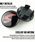 54mm S Logo Wheel Center Cap Set For Mini Cooper Clubman Countryman Paceman Premium ABS Material Durable Wheel Center Covers With Sleek Chrome Finish