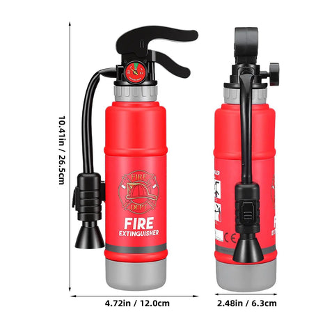 Realistic Water Squirt Fire Extinguisher Toy For Kids Pretend Play durable plastic with manual pump and nozzle for summer fun