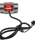Water Flow Sensor Switch Hall Effect DN25 Stainless Steel Body For Industrial Water Systems And Heaters Precise 2 To 50 L Per Minute Measurement With 595 Pulses Per Liter Built Tough Wear Resistant Shaft, with cable