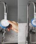 Washing filter from Ultimate700 Vacuum Filter Kit With 2 Layer Foam Filter And High Efficiency Allergen Filter Replacement Pack under tap.