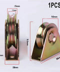 Heavy Duty V Groove Wheel For Sliding Gate Rollers With Beefy Steel Track Pulley Setup Smooth As Butter Glide No Drama Hardware Kit side view with dimensions