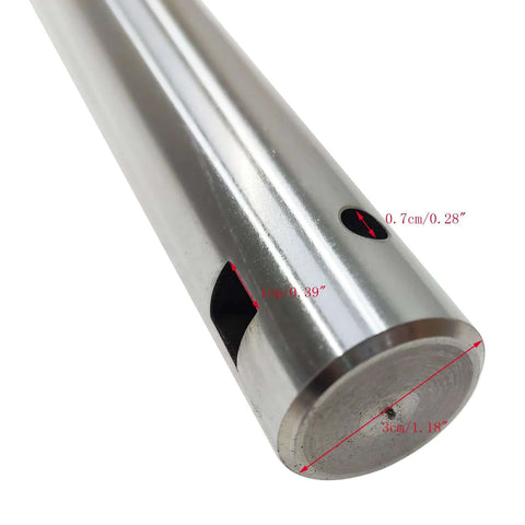TECHTONGDA boring bar for portable boring machine, silver metal cylinder, 62.99 in long, 1.18 in diameter