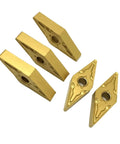 Top Notch 10 Piece Carbide Lathe Tool Set With VNMG160404 And VNMG160408 Inserts displayed on a white background.