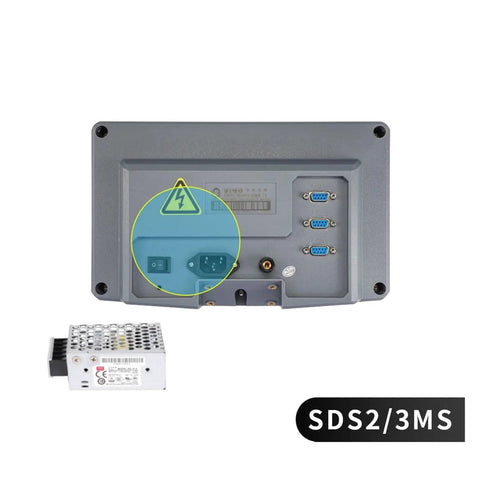 Back view of Three Axis Digital Readout DRO Kit With 0.005mm Resolution showing input ports for Milling Machine Lathe and CNC.