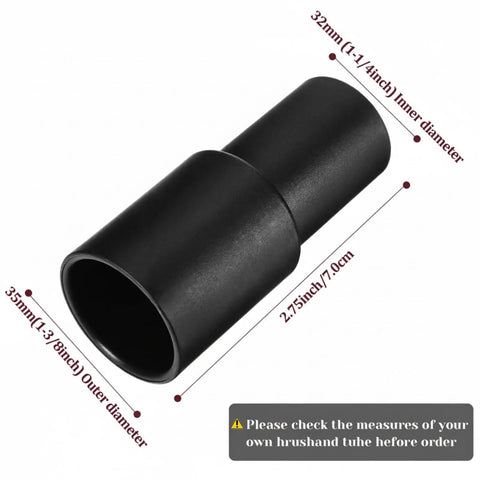 Two Pack Vacuum Hose Adapter 35mm To 32mm One And Three Eighths Inch To One And Quarter Inch Plastic Universal Connector