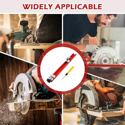 Heavy Duty Aluminum Circular Saw Guide Rail For 12-Inch Saws Precision Adjustable Base in diverse woodworking applications