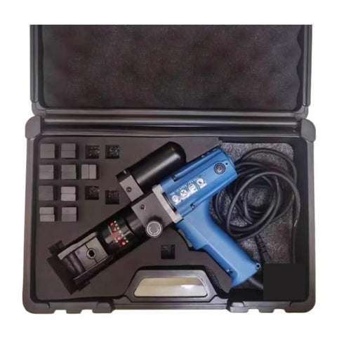 Portable Electric Hydraulic Pliers For Copper And Aluminum Terminal Crimping Effortlessly Handle Big Jobs With Powerful Yz-300a Wiring Tool in case.