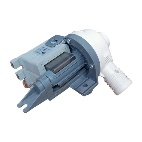 W10581874 Washing Machine Pump Replacement For Whirlpool Washers Top Notch Drainage Part For Efficient Water Removal And Easy Install Fits Most Whirlpool Front Load And Top Load Machines Hassle Free Durable Performance. Gray plastic drain pump for Whirlpool washers